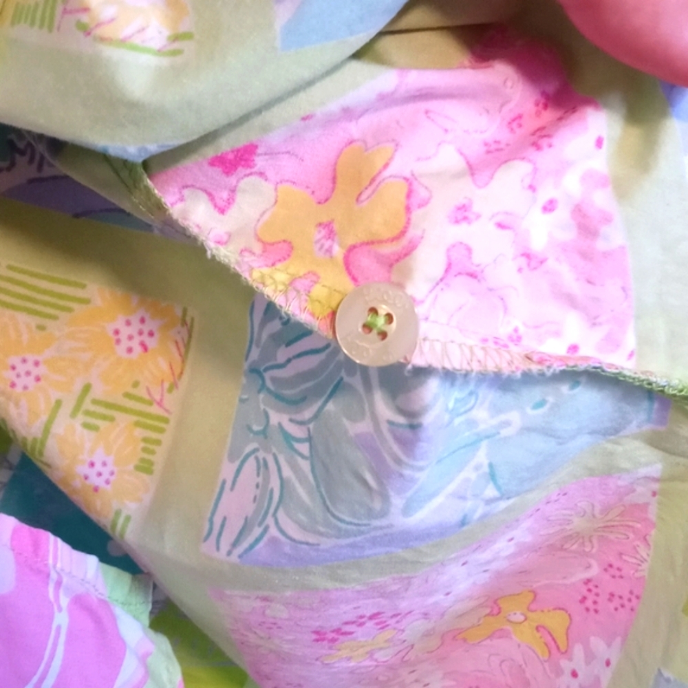 🌴VTG Lilly Pulitzer🌴 - "Surf N Patch" Button Down - Picture 14 of 16